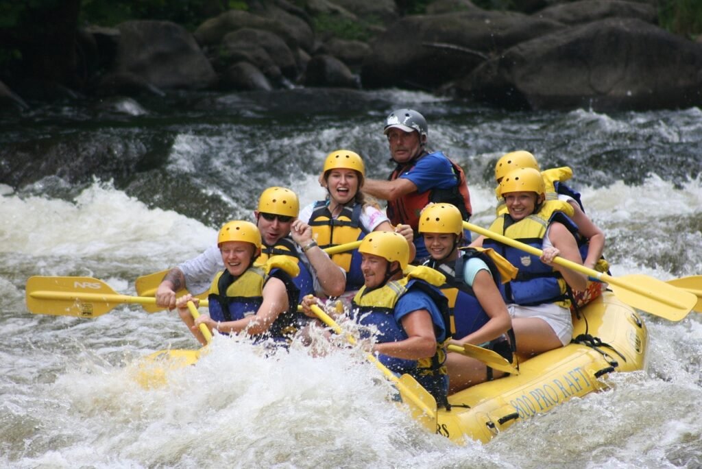 rafting, whitewater, team